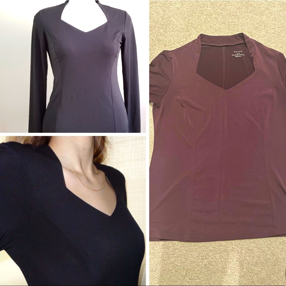 🧸 Plum V neck
